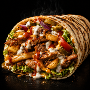 Loaded Chicken Kebab Wrap