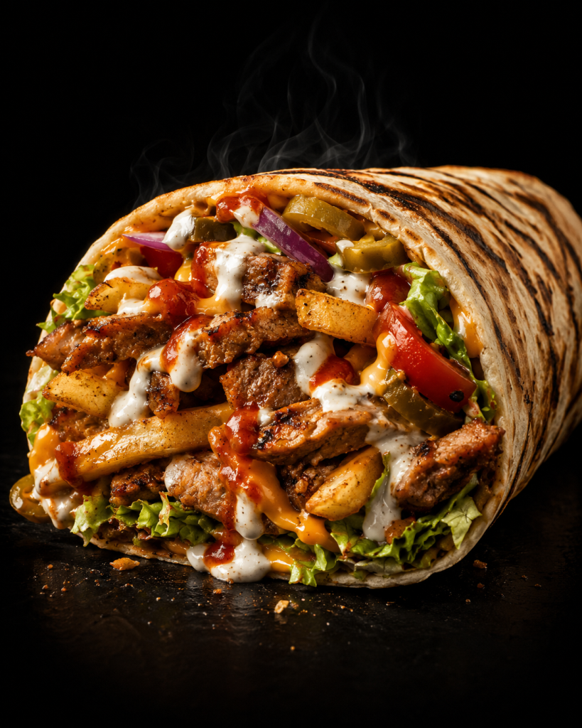 Loaded Chicken Kebab Wrap