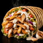 Garlic Chicken Kebab Wrap